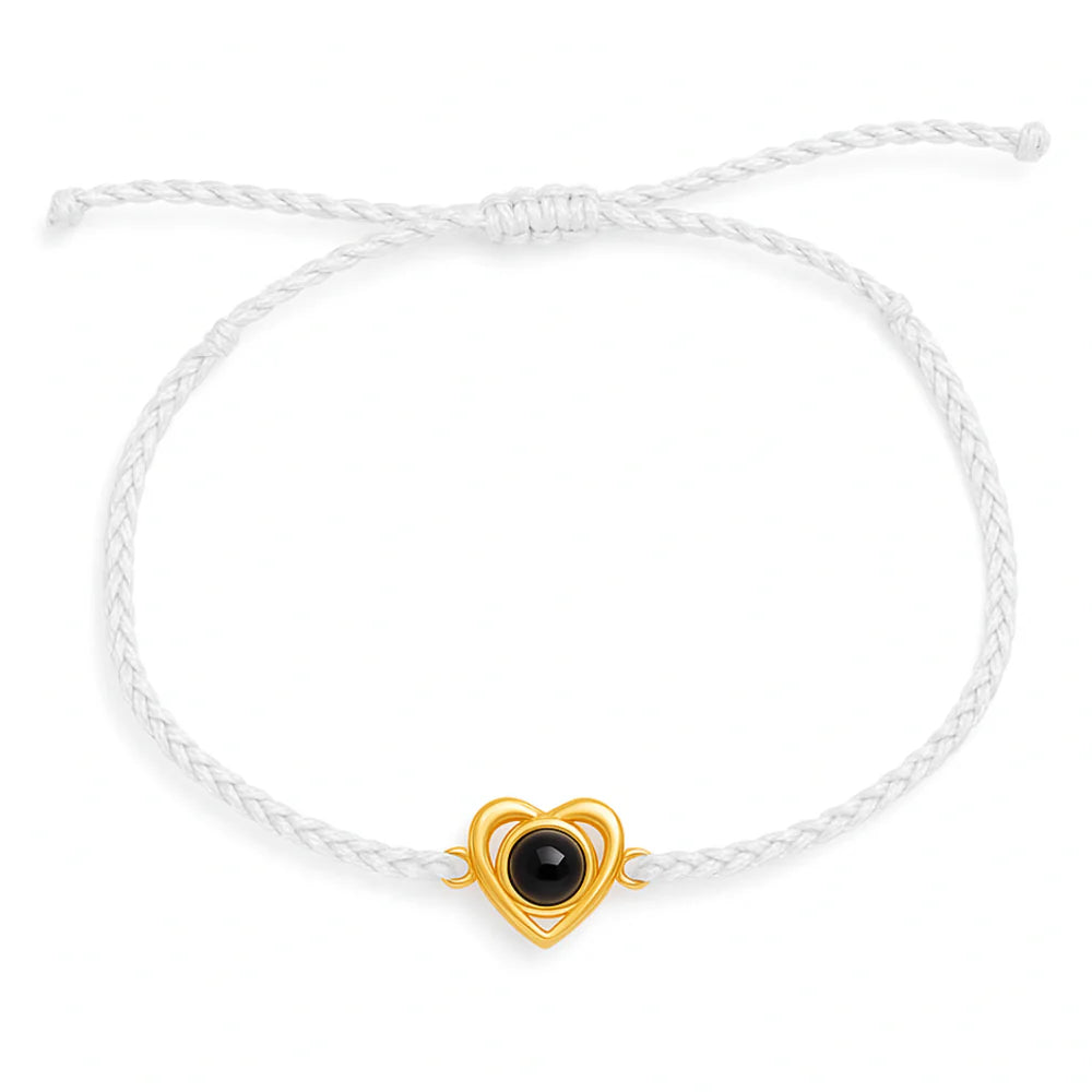 Custom Heart Photo Bracelet