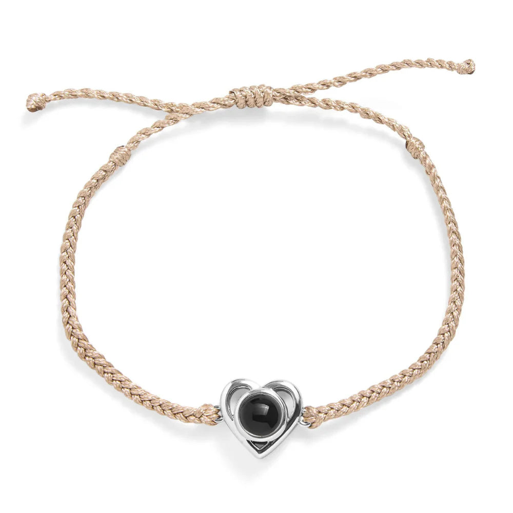 Custom Heart Photo Bracelet