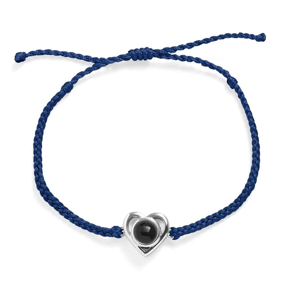 Custom Heart Photo Bracelet