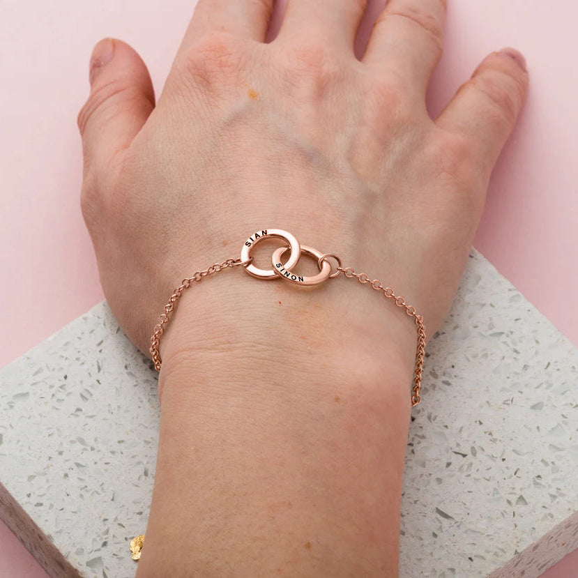 Custom Ring Name Bracelet
