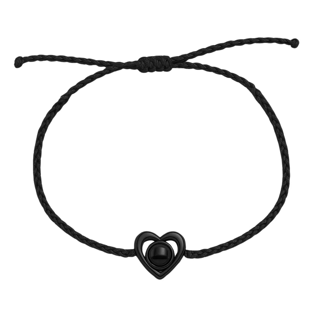 Custom Heart Photo Bracelet