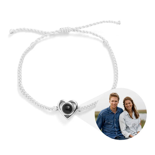 Custom Heart Photo Bracelet