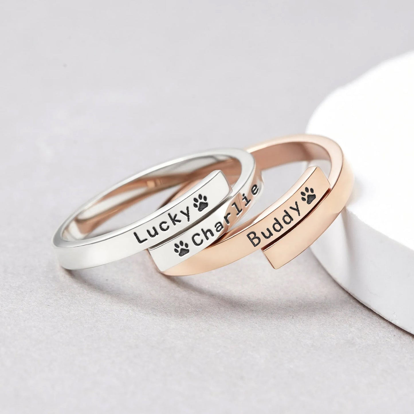Custom Pet Name Ring