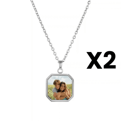 Custom Secret Photo Necklace – Exclusive Couple Set!