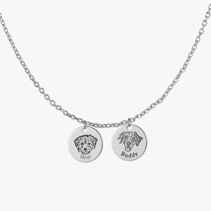 Custom Pet Face Necklace