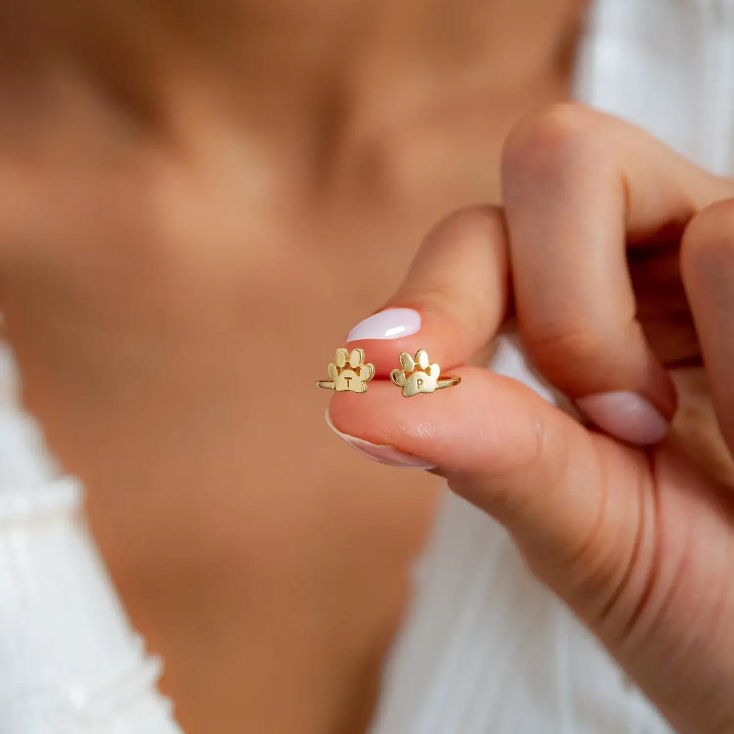 Custom Pet Initial Ring