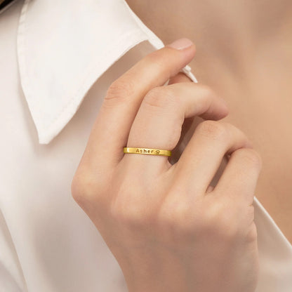 Custom Pet Name Ring