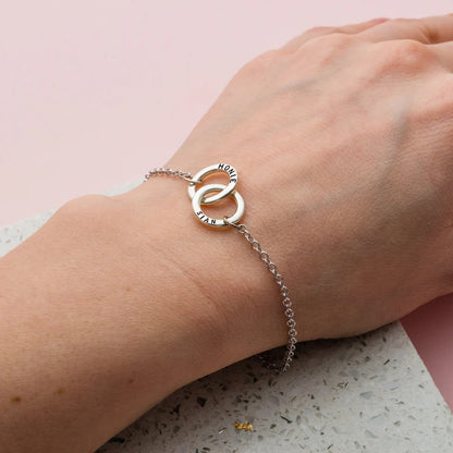 Custom Ring Name Bracelet