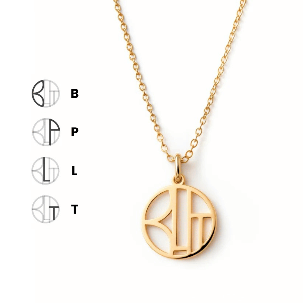 Custom Monogram Necklace