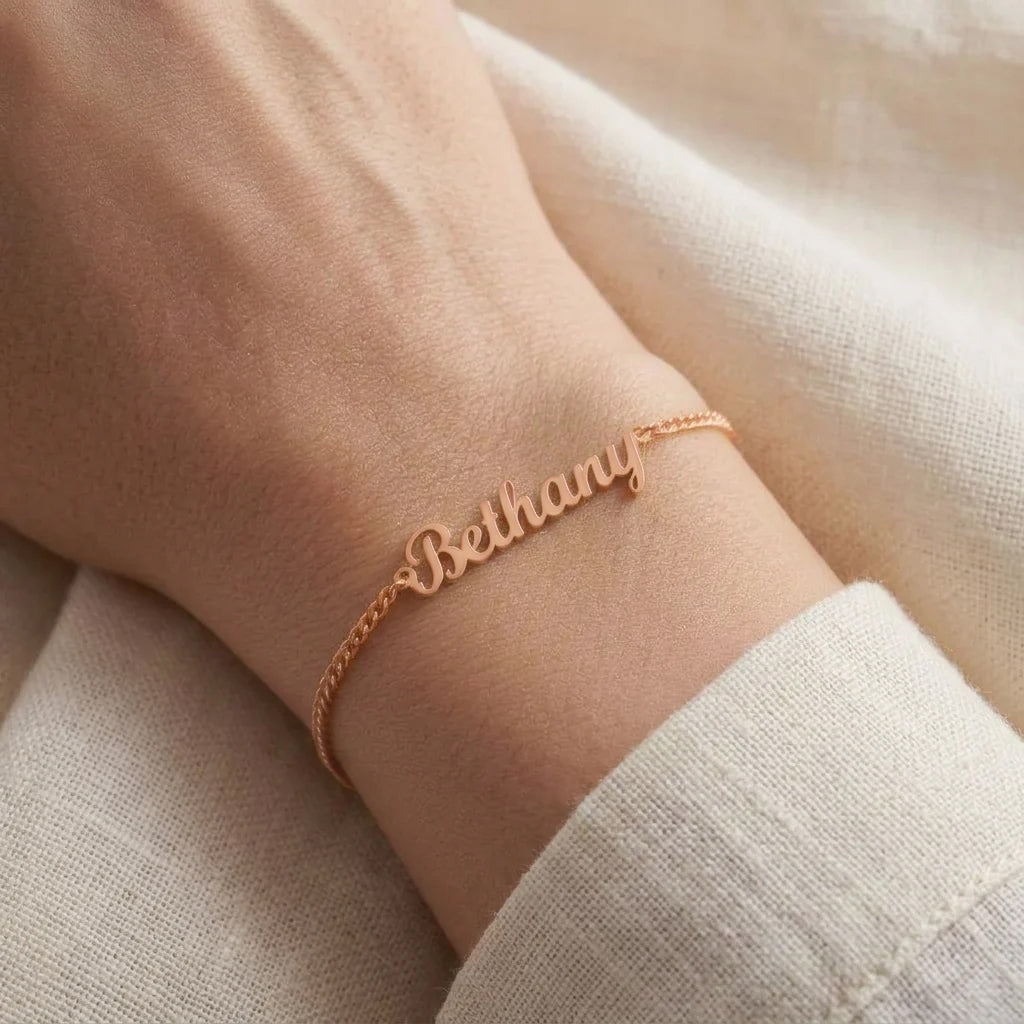 Custom Script Name Bracelet