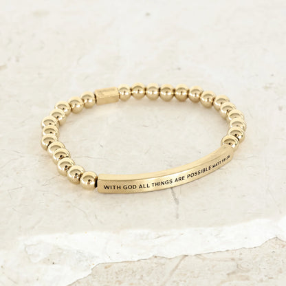 WITH GOD ALL THINGS ARE POSSIBLE - MATT 19:26