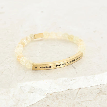 WITH GOD ALL THINGS ARE POSSIBLE - MATT 19:26