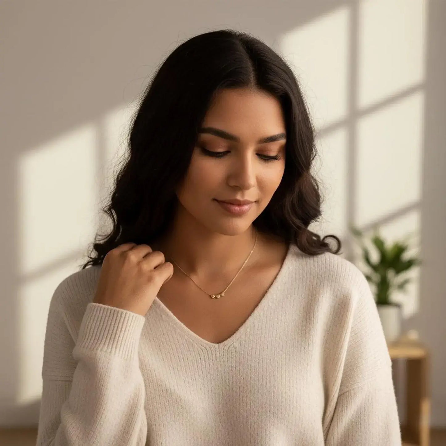 Custom Heart Initial Necklace