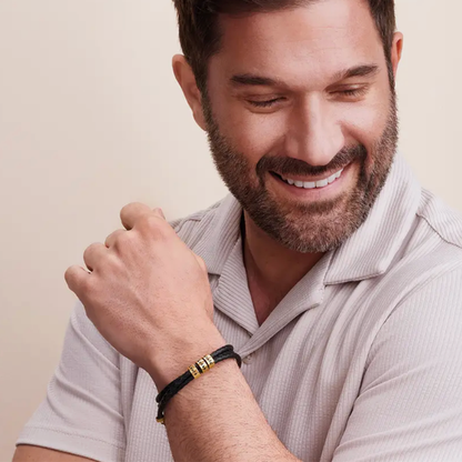 For Him | Custom Name Bead Bracelet