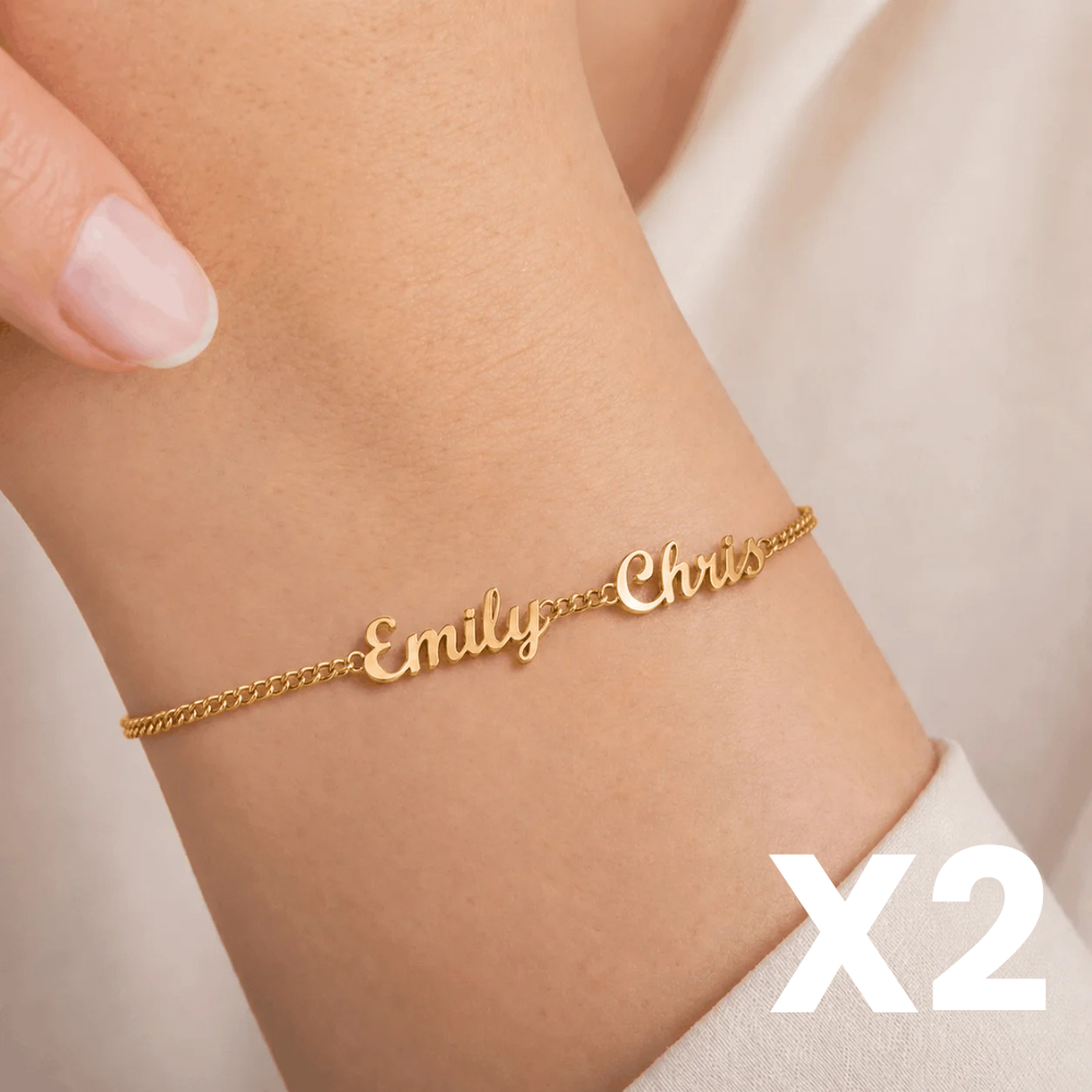 2 Custom Name Bracelets
