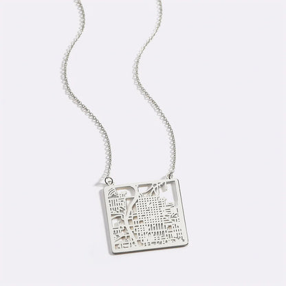 Custom Map Necklace