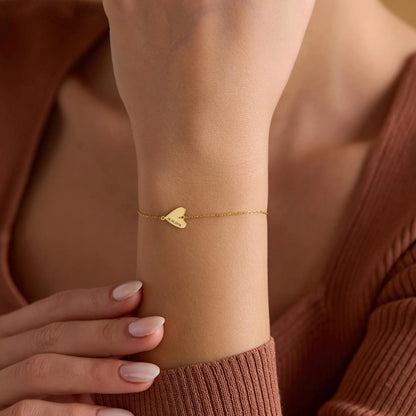 Custom Engraved Heart Bracelet