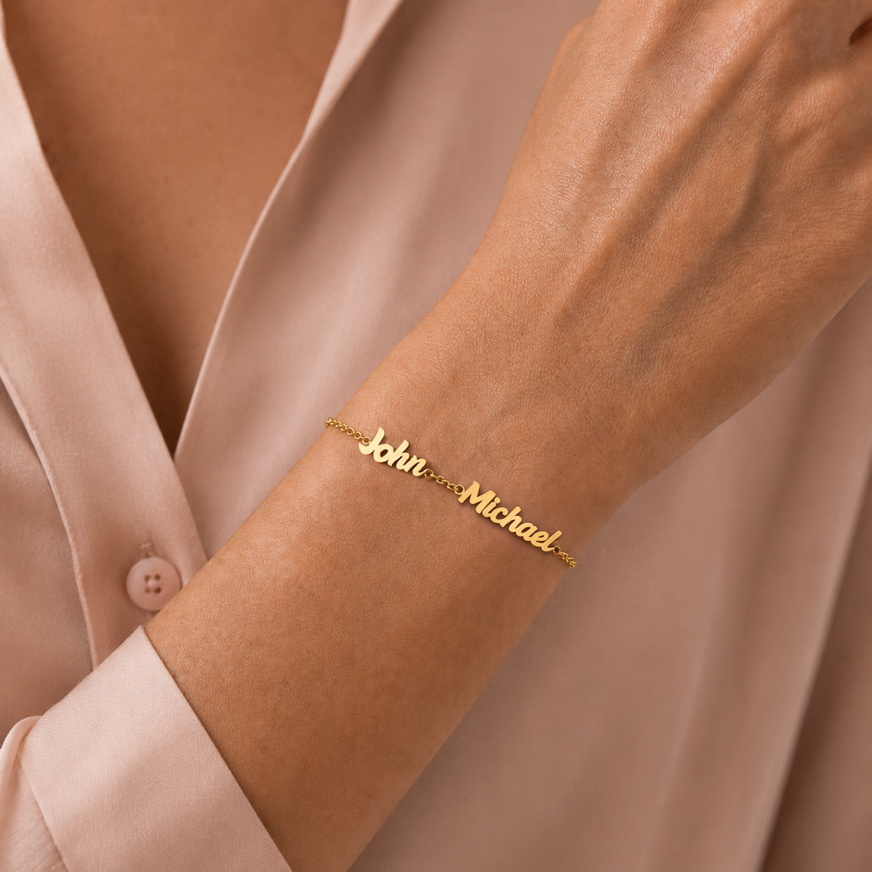 Custom Bubble Name Bracelet