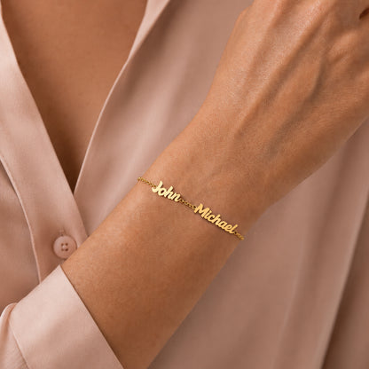 Custom Bubble Name Bracelet