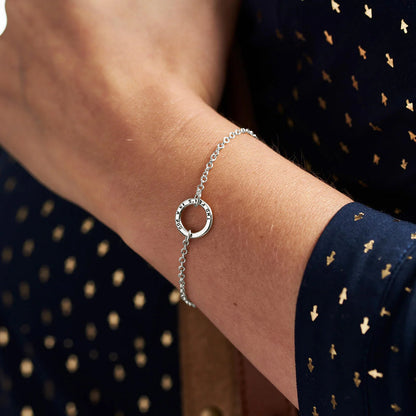 Custom Ring Name Bracelet