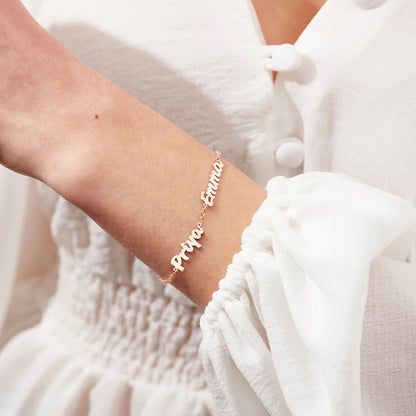 Custom Bubble Name Bracelet