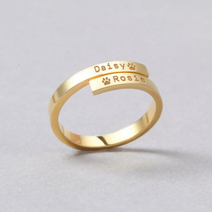 Custom Pet Name Ring