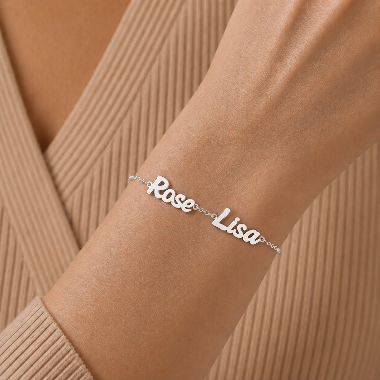 Custom Bubble Name Bracelet